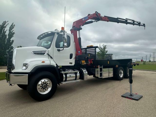 2024 Freightliner M2-108SD - HMF 2320-K5 RCS - 22' Steel Flatdeck