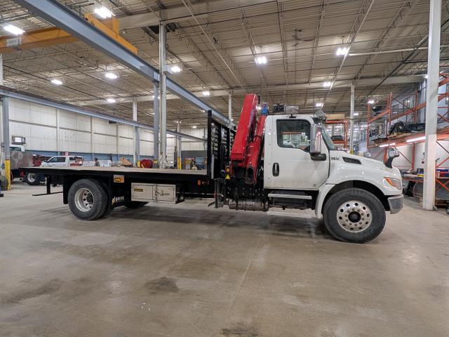 2027 International MV607 SBA- HMF 1330 Knuckleboom Crane &amp; 18' Flatdeck