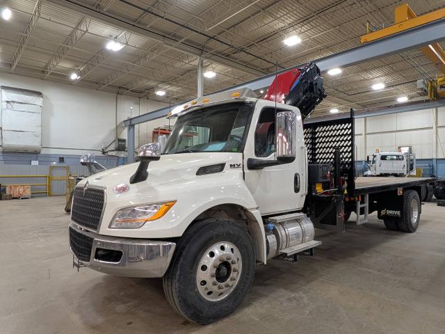2027 International MV607 SBA- HMF 1330 Knuckleboom Crane &amp; 18' Flatdeck